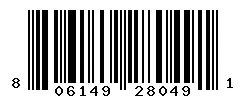 UPC barcode 806149280491