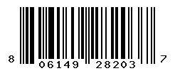 UPC barcode 806149282037