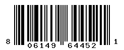 UPC barcode number 806149644521