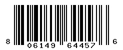 UPC 806149644576 barcode image