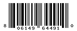 UPC barcode 806149644910