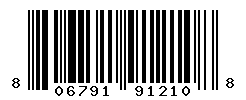 UPC barcode number 806791912108