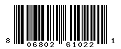 UPC barcode number 806802610221