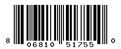 UPC barcode number 806810517550