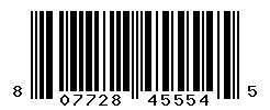 UPC barcode number 807728455545