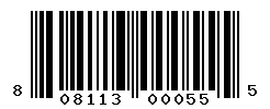 UPC barcode number 808113000555