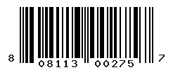 upc 808113002757 barcode image