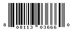 UPC barcode number 808113036660