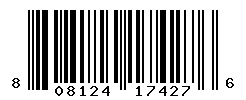 UPC barcode number 808124174276