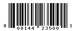 upc 808144235001 barcode image