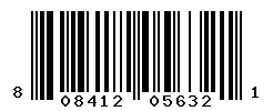 UPC barcode number 808412056321