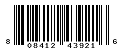 UPC barcode number 808412439216
