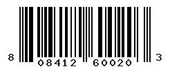 UPC barcode 808412600203