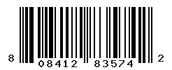 UPC barcode number 808412835742