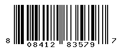 UPC barcode number 808412835797