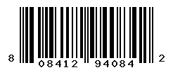 UPC barcode number 808412940842