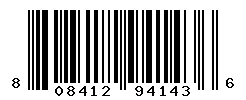 UPC barcode number 808412941436