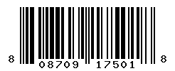 UPC barcode number 808709175018
