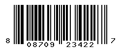 UPC barcode number 808709234227