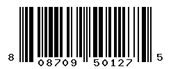 UPC barcode number 808709501275