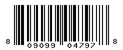 UPC barcode 809099047978