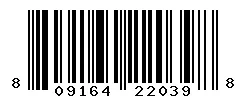 UPC barcode 809164220398