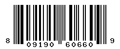 UPC barcode number 809190606609