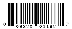 upc 809280011887 barcode image