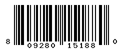 UPC barcode number 809280151880