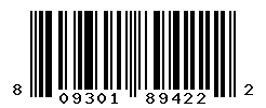 UPC barcode number 809301894222