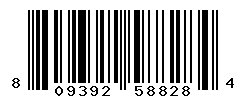 UPC barcode number 809392588284