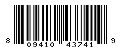 UPC barcode number 809410437419