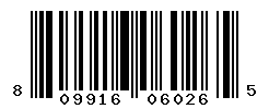 UPC barcode number 809916060265