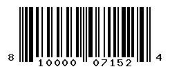 UPC barcode number 810000071524