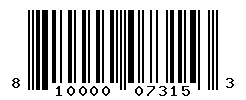 UPC barcode number 810000073153