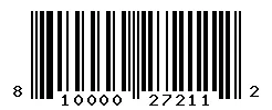 UPC barcode 810000272112