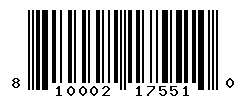 UPC barcode number 810002175510