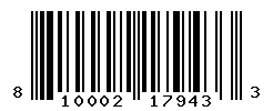 UPC barcode number 810002179433