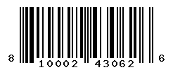 UPC barcode number 810002430626