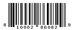 UPC barcode number 810002860829