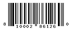 UPC barcode number 810002861260