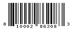 UPC barcode number 810002862083