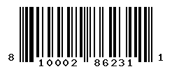 UPC barcode number 810002862311