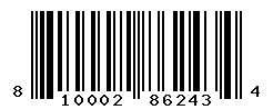 UPC barcode number 810002862434