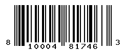 UPC barcode number 810004817463