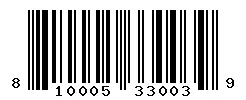 UPC barcode 810005330039