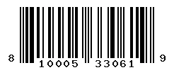 UPC barcode 810005330619
