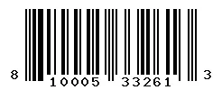 UPC barcode 810005332613