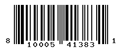 UPC barcode number 810005413831