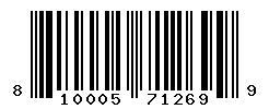 UPC barcode number 810005712699